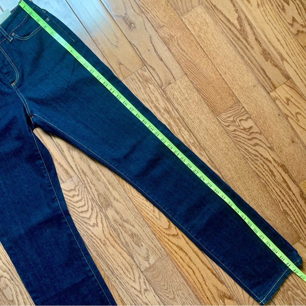 NWT Talbots Jeans Women’s Straight Leg 2 / 26 Blue Denim Mid Rise Dark Wash NEW - Picture 8 of 15
